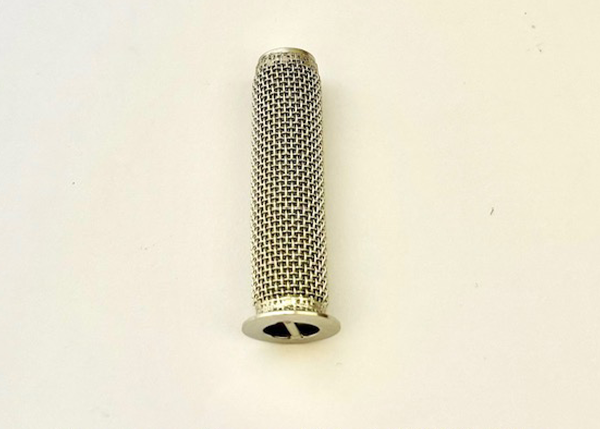 Replacement filter for Nordson adhesive systems, featuring a metal mesh design.